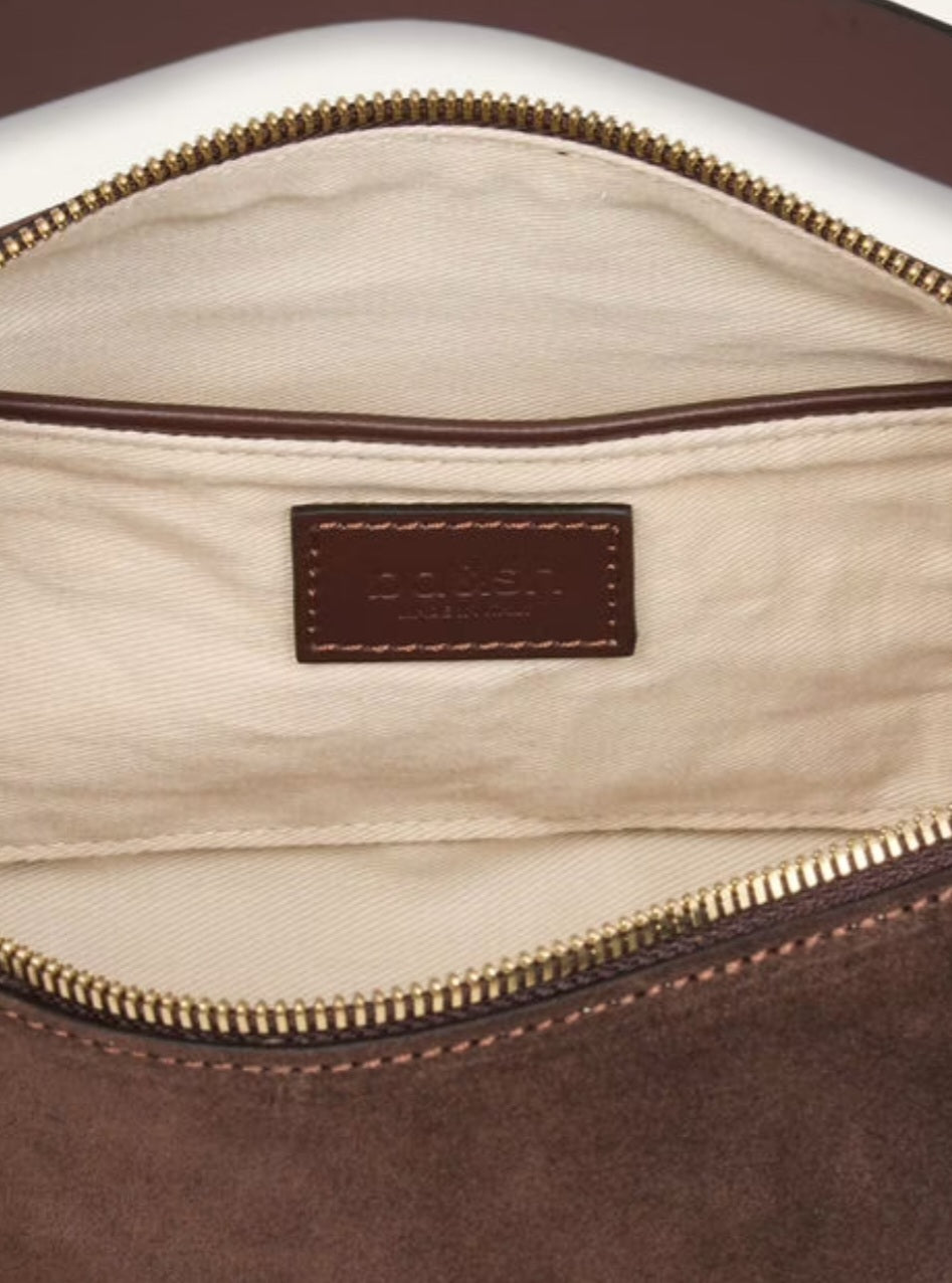 BA&SH BENI BAG Brown Suese