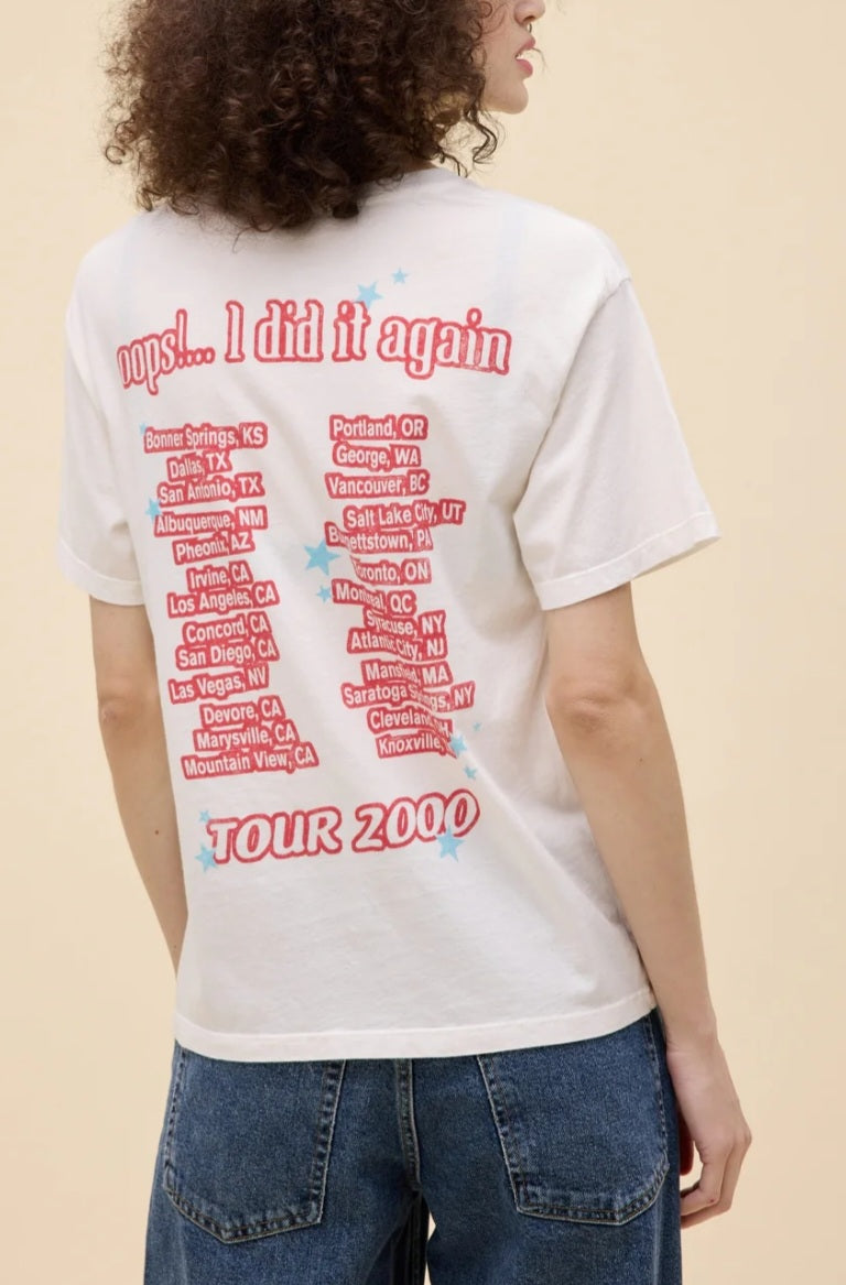 DAYDREAMER Britney Spears Oops I Did It Again Boyfriend Tee