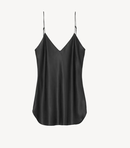 NILI LOTAN Isabella Silk Cami In Black
