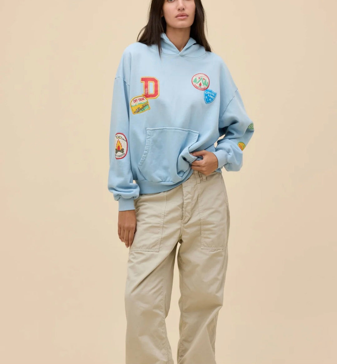 DAYDREAMER CAMP PATCH OVERSIZED HOODIE