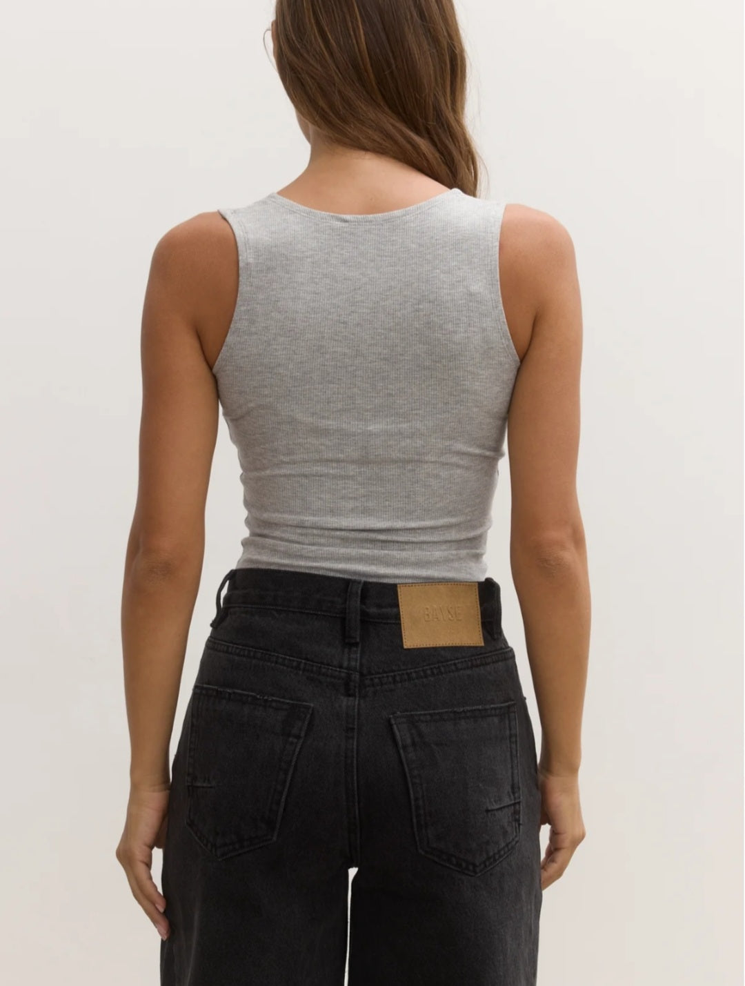 BAYSE AURORA BODYSUIT -  GREY MARLE