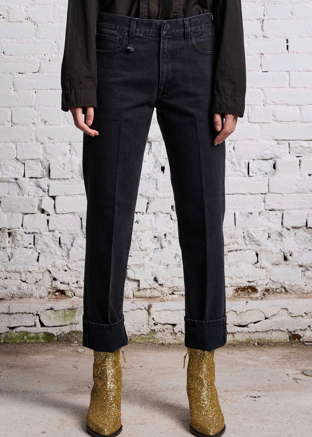 R13 ROMEO JEAN ONYX BLACK