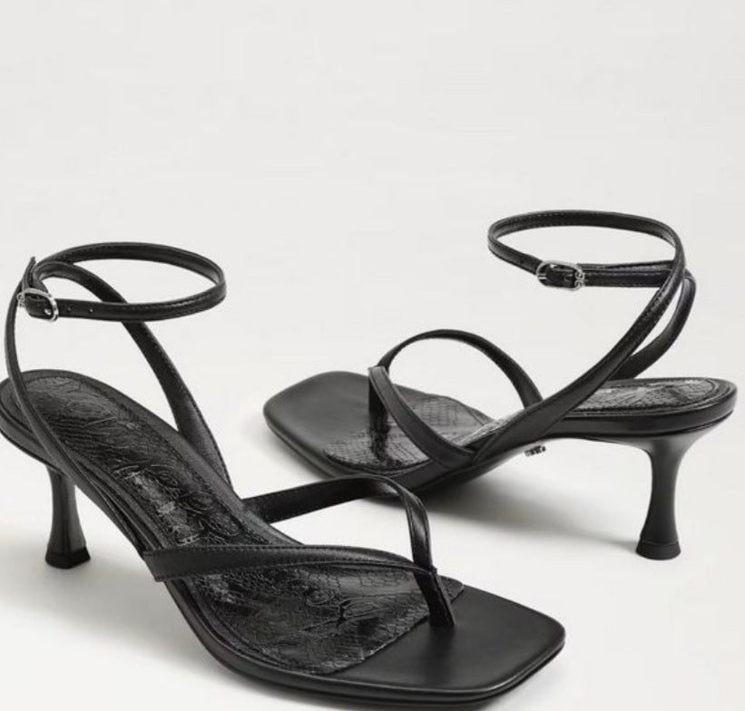 SAM EDELMAN Pax Heel Sandal Black
