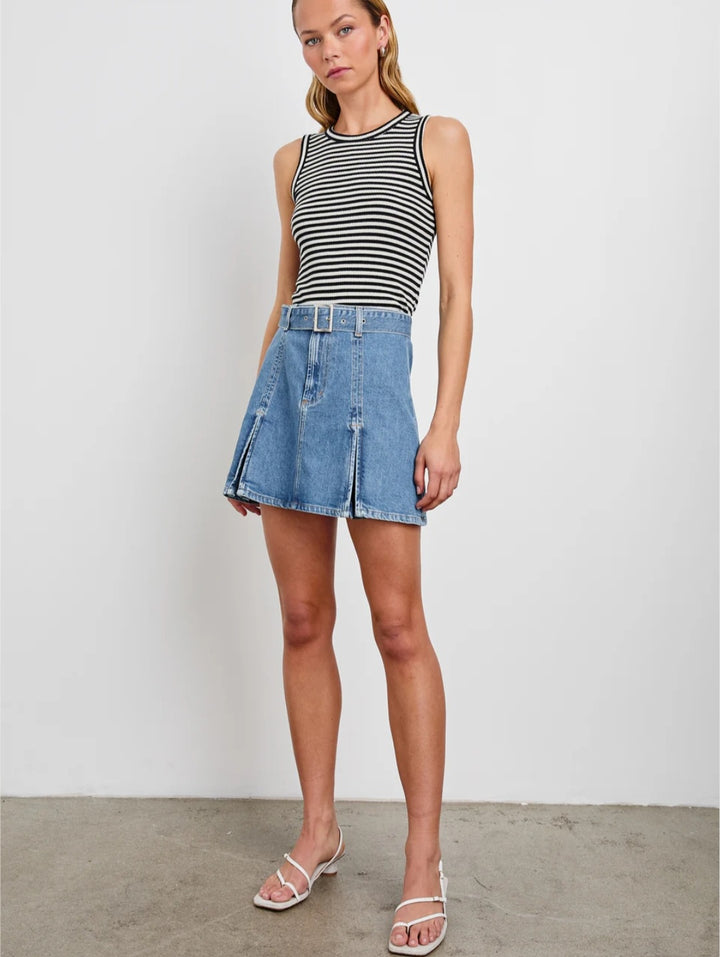 RAILS The racer tank Black Birch Stripe