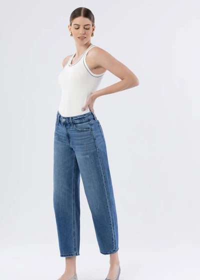 VERVET Trasimeno - High Rise Barrel Jeans