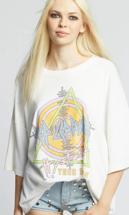 RECYCLED KARMA Def Leppard Hysteria 1987 Tee