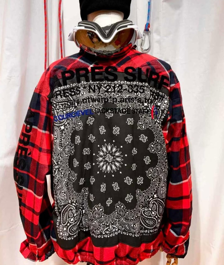 APRES SURP A.P.S Mixed Prints Jacket