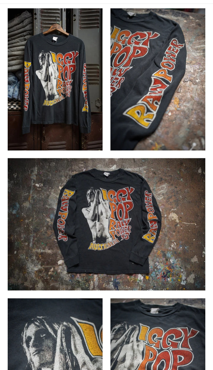 MADEWORN IGGY POP LONG SLEEVE TEE