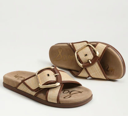 SAM EDELMAN Darla Multi Buckle Slide Sandal