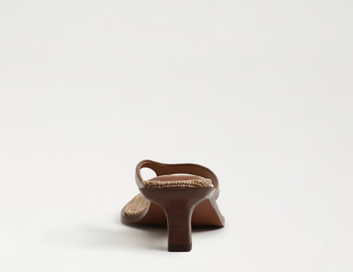 SAM EDELMAN Dollie Thong Sandal Rich Cognac Leather