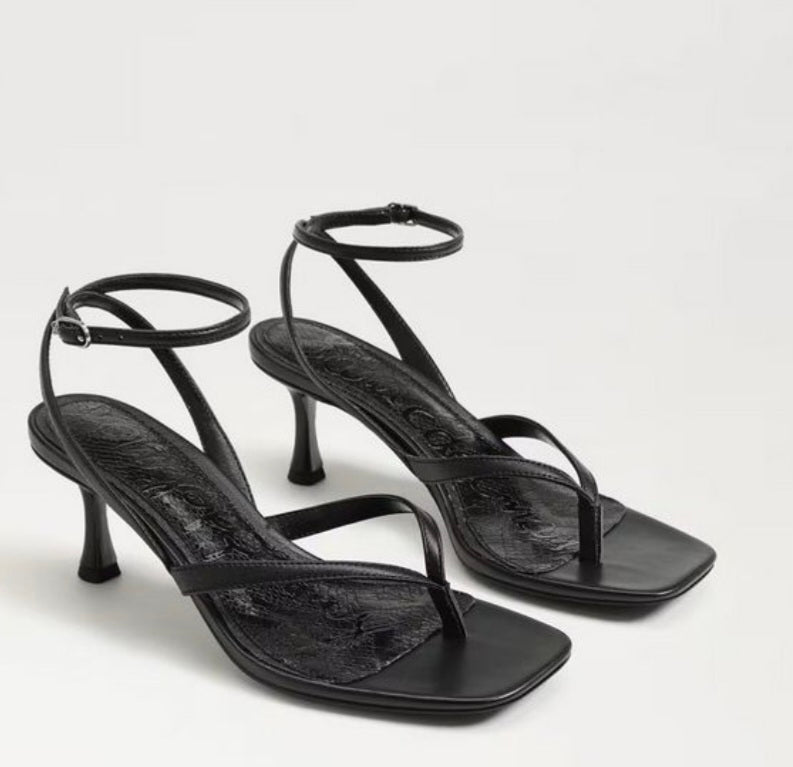 SAM EDELMAN Pax Heel Sandal Black