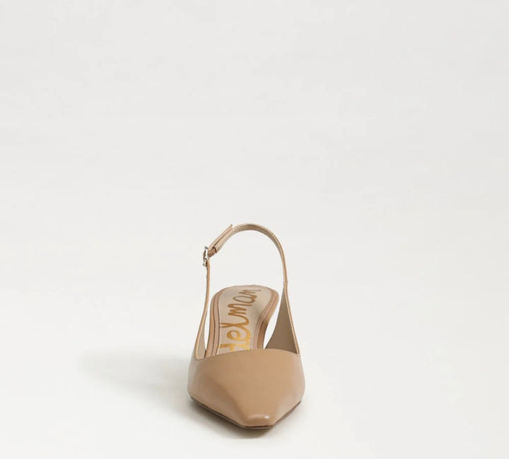 SAM EDELMAN Bianka Slingback Pump In French Sand Leather