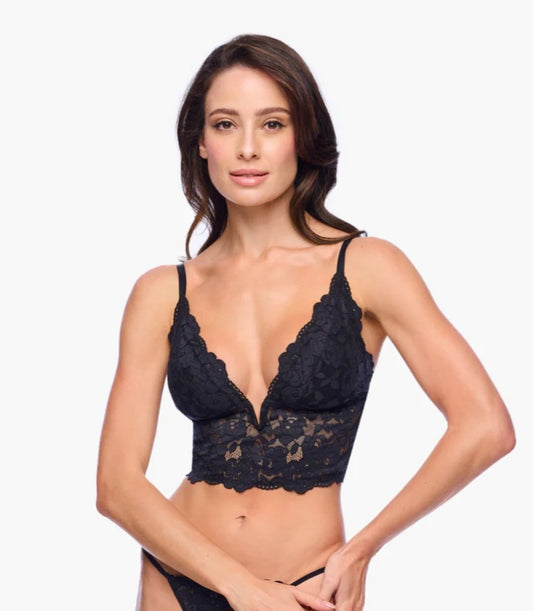 COSABELLA Romanza Longline bralette Black