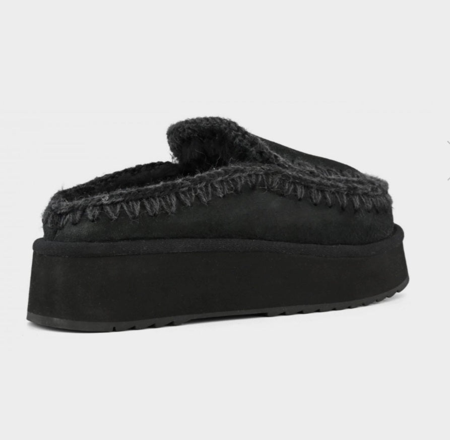 MOU Clog eskimo platform colour Black
