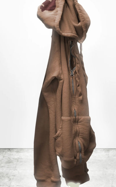 FREECITY SUPERFLUFF LUX zip hoodie - toner