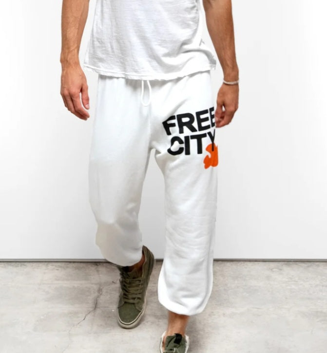 FREECITY sweatpant - chalk orange