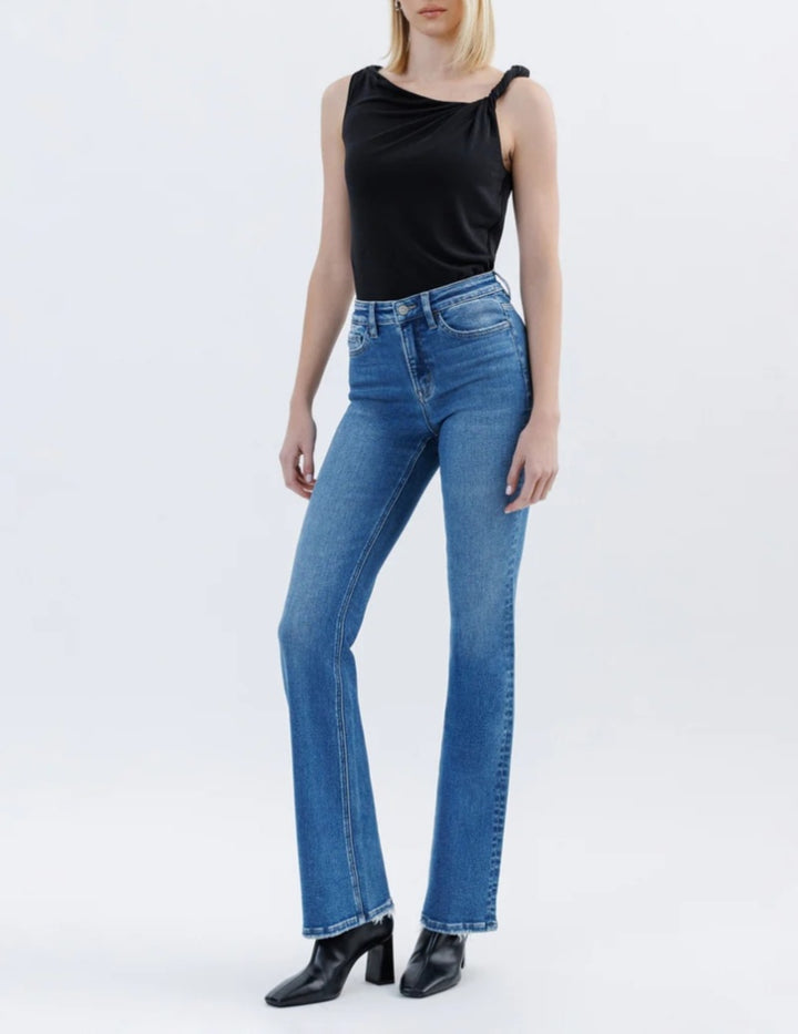 FLYING MONKEY Regulator - High Rise Full Length Bootcut Jeans