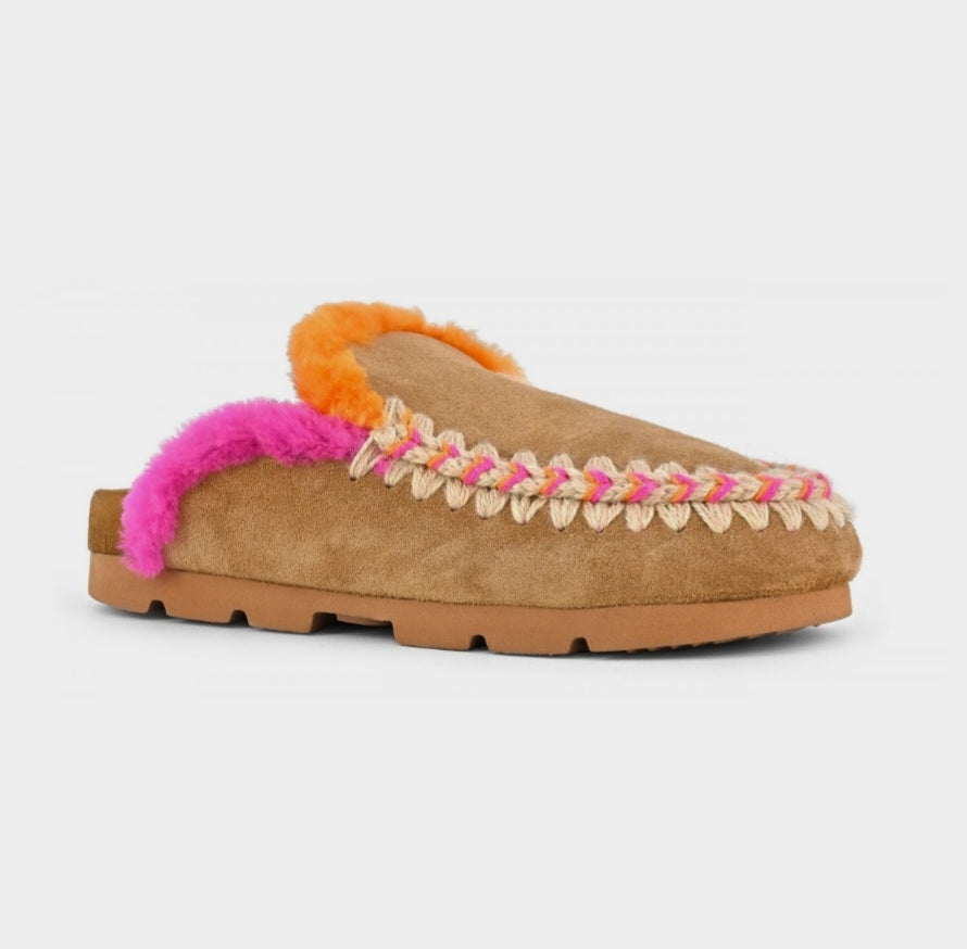 MOU Winter bio overstitching colour Congac Suede
