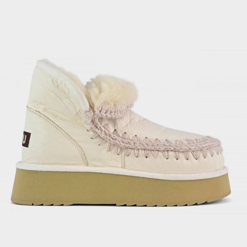 MOU Mini Eskimo Platform Special Leather Boots