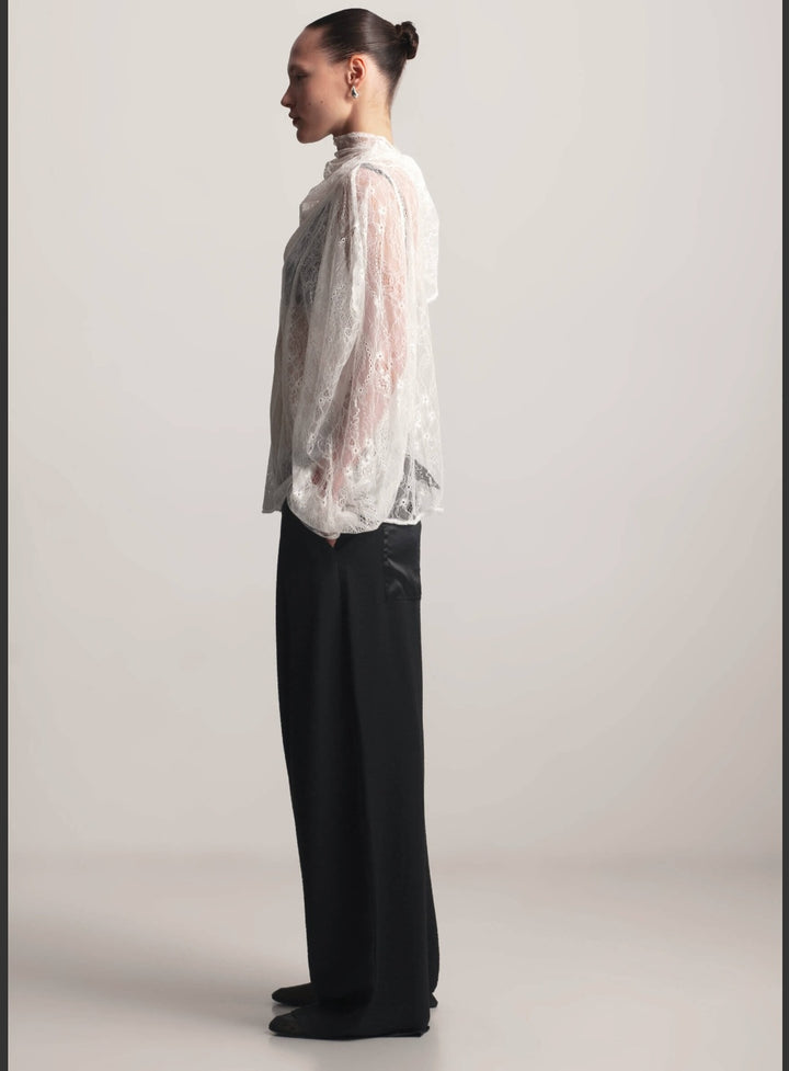 KIANNE Lace Blouse Cloud