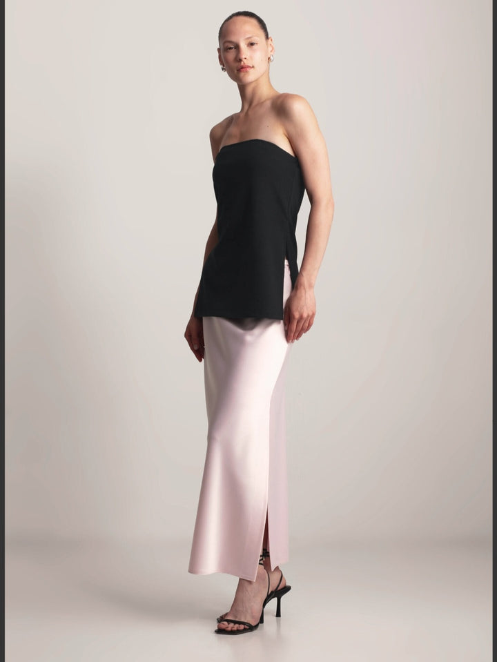 KIANNE Satin Skirt Blush
