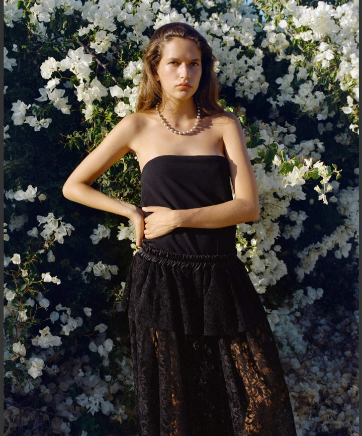 KIANNE Lace Skirt Black
