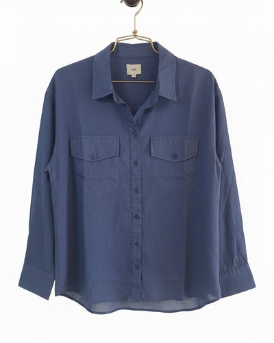 ANGE SOUMAYA TOP Navy
