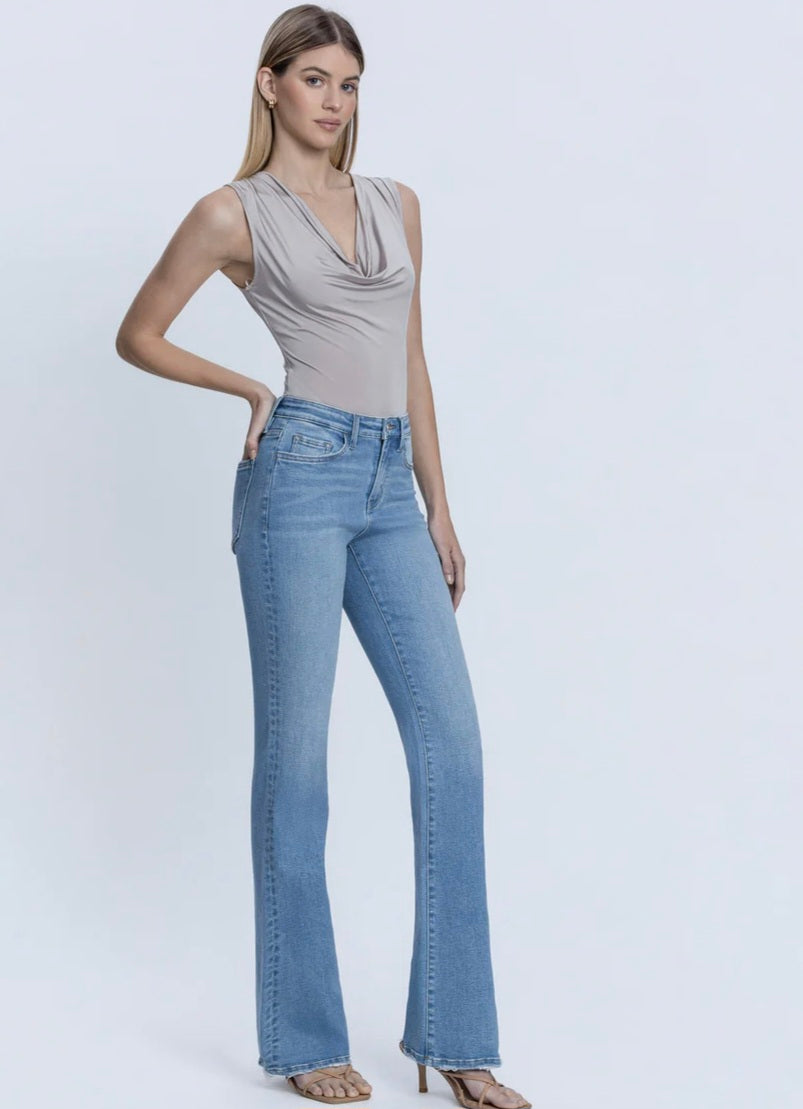 VERVET Jovial - High Rise Full Length Bootcut Jeans