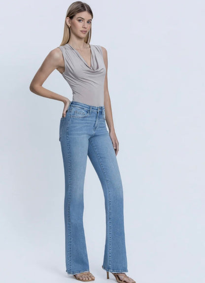 VERVET Jovial - High Rise Full Length Bootcut Jeans