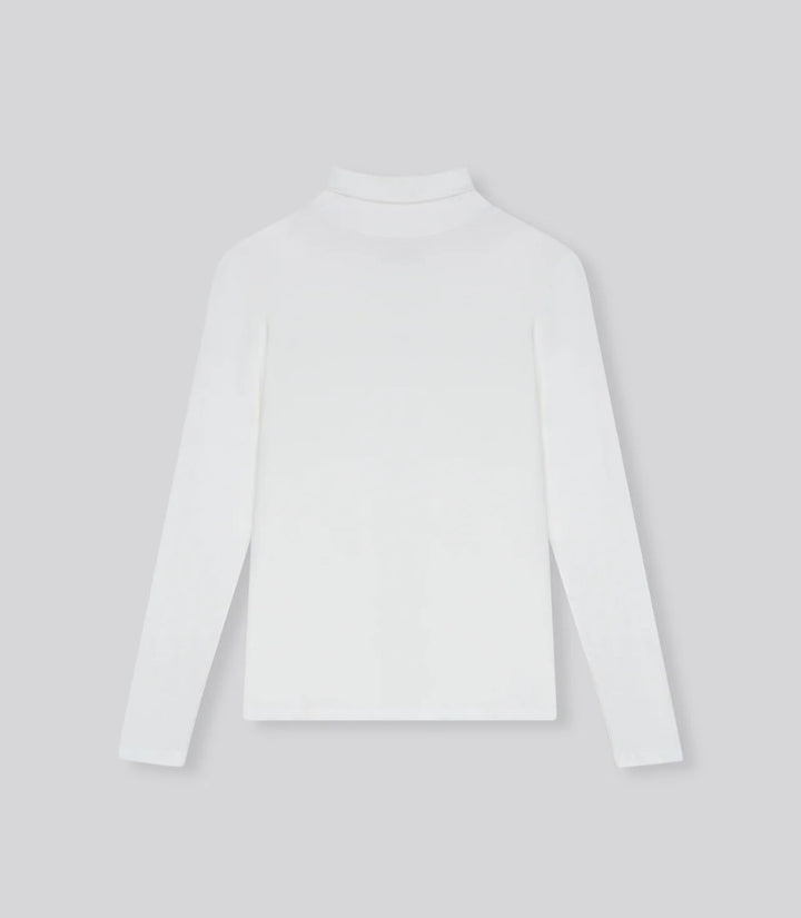 MAJESTIC FILATURES High Neck Shirt  Long Sleeve Milk