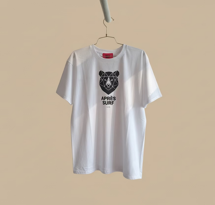 APRES SURF Oversized Bear Shirt White