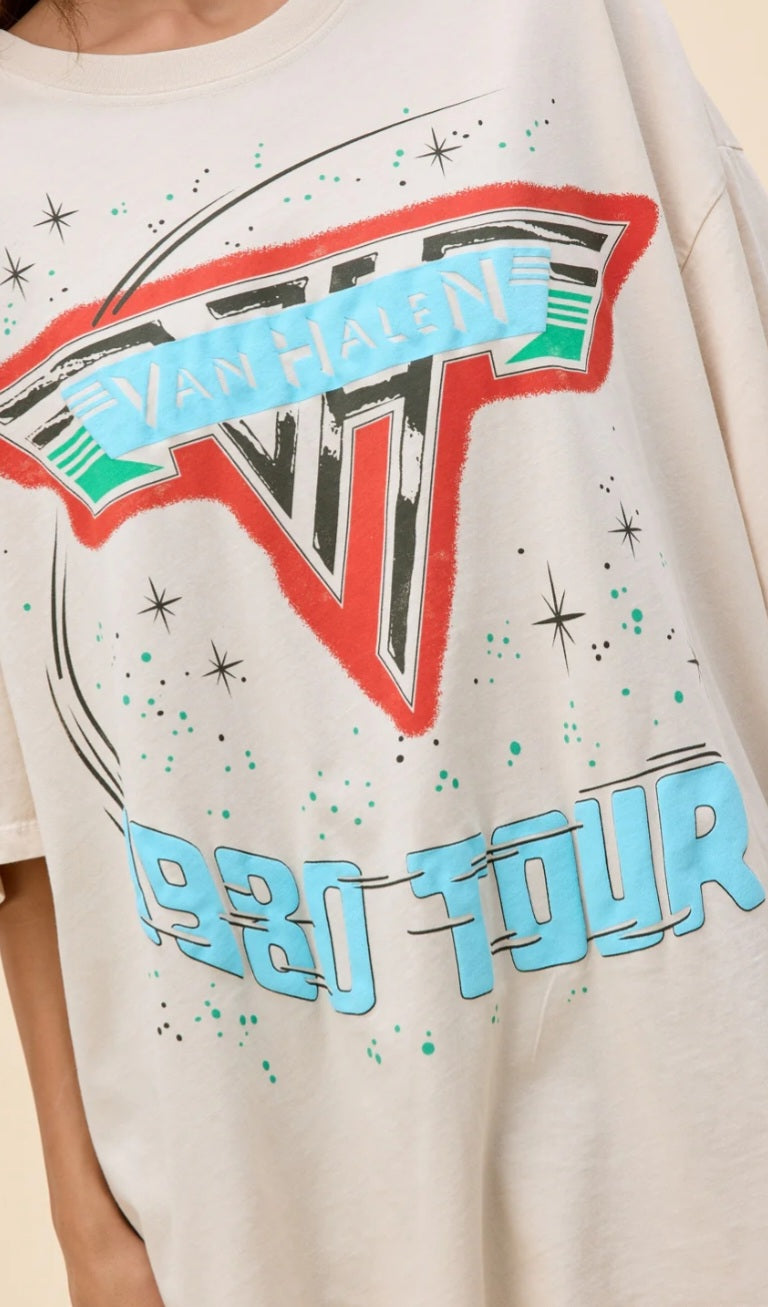 DAYDREAMER Van Halen 1980 Tour OS Tee