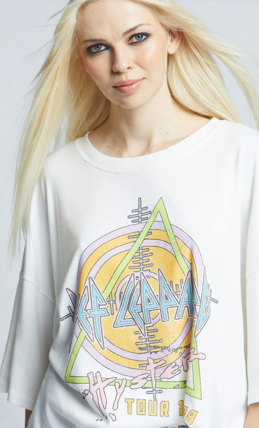 RECYCLED KARMA Def Leppard Hysteria 1987 Tee