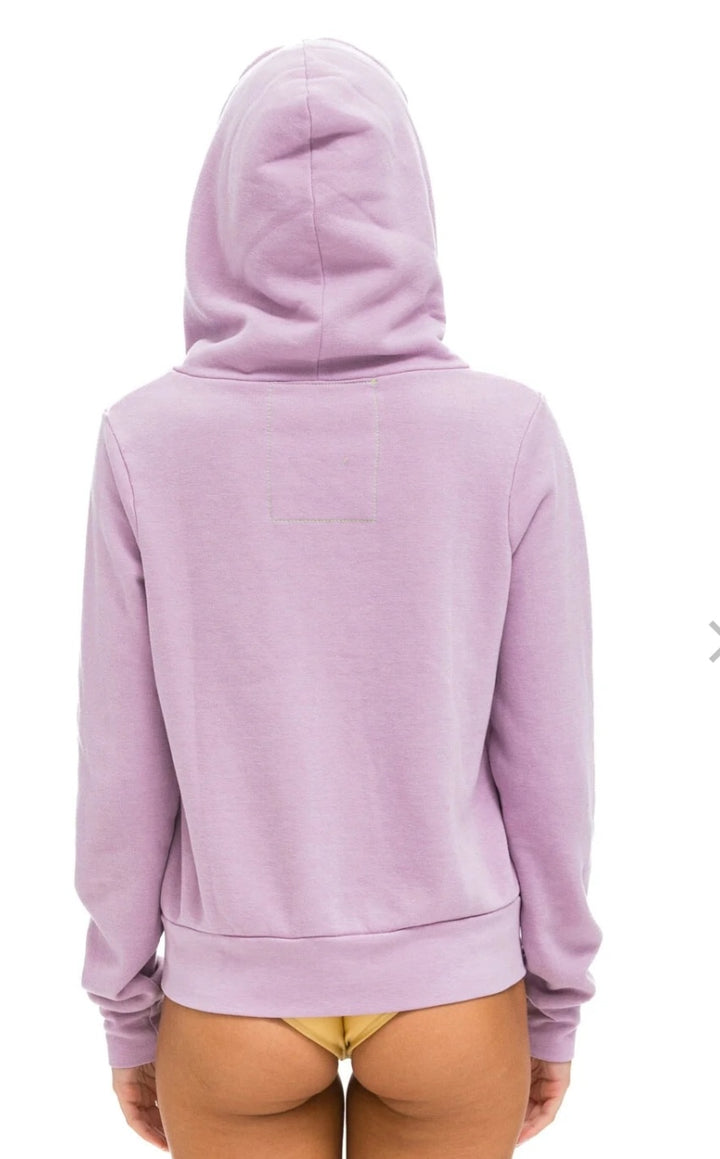 AVIATOR NATION 5 STRIPE HOODIE- MAUVE