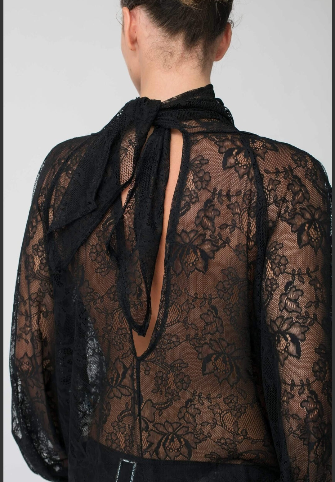 KIANNE Lace Blouse Black