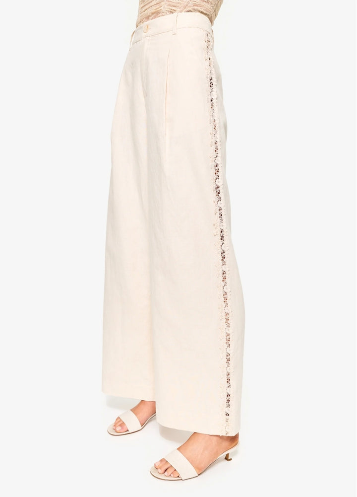CAMI NYC Lorca High Rise Linen Pant Bone