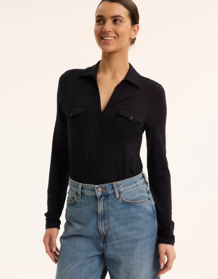 MAJESTIC FILATURES Anna Shirt Black