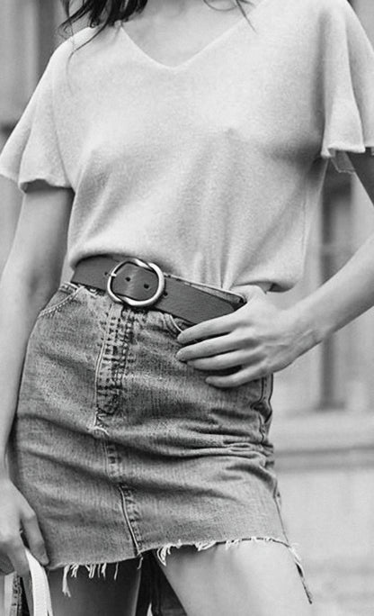 JULIA Serge Belt In Brown