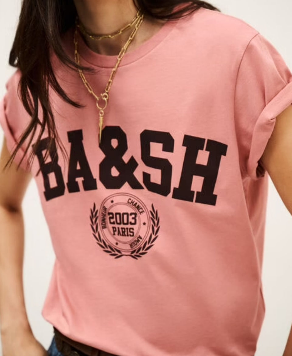 BA&SH Ioni Tee in Pink