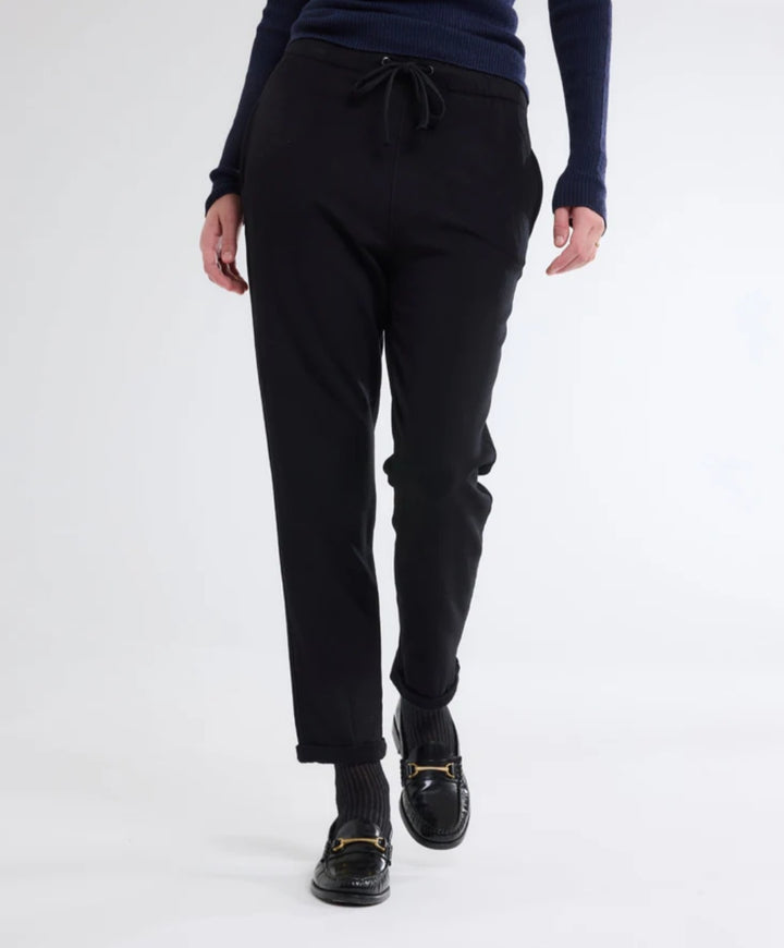 MAJESTIC FILATURES Navy Pants with Pockets in Viscose and Elastane