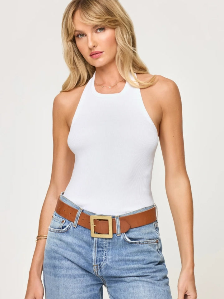 LSPACE Alyx Halter Tank White