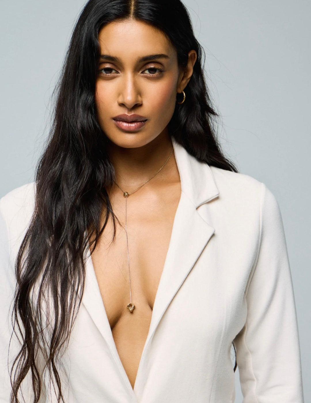 MAJESTIC FILATURES Blazer in Cotton and Cashmere Raw White