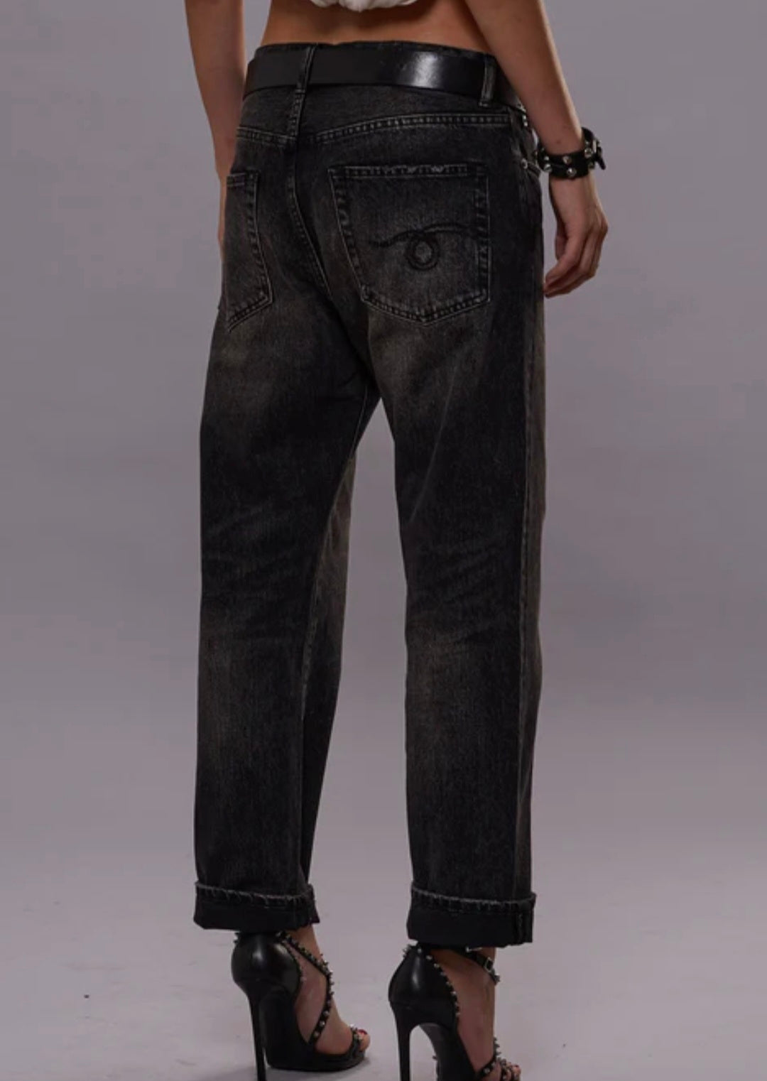 R13 BOYFRIEND JEAN JAKE BLACK
