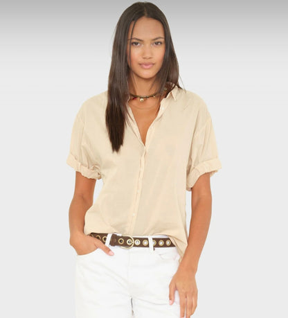 XIRENA Channing Shirt In Parchment
