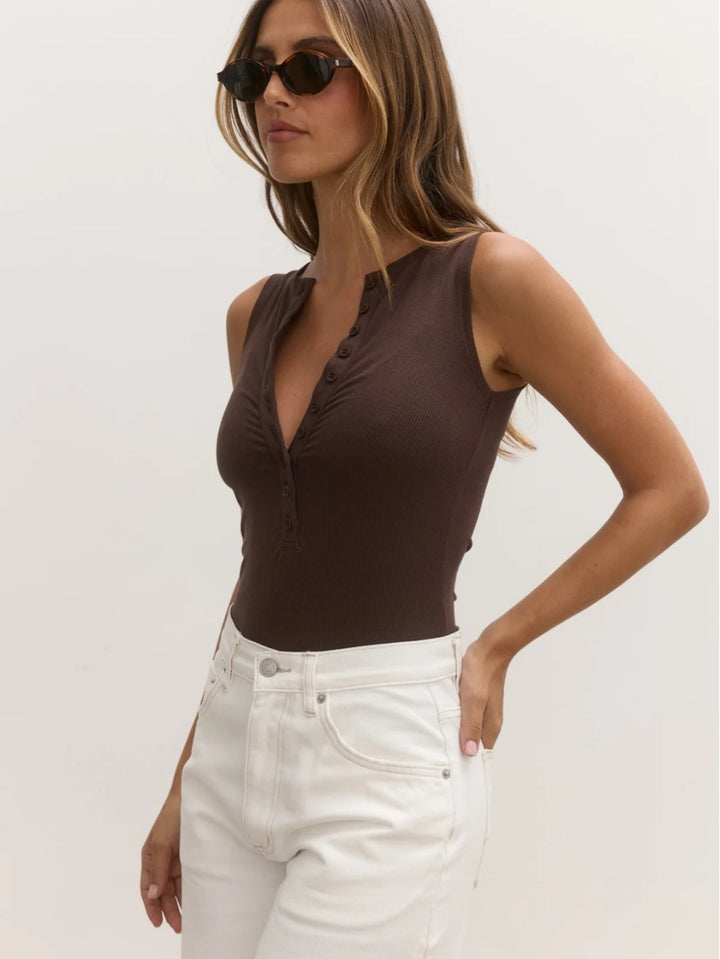BAYSE AURORA BODYSUIT - CHOCOLATE