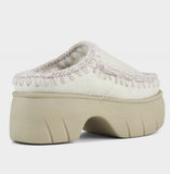 MOU Bounce clog twist In nubuck true white