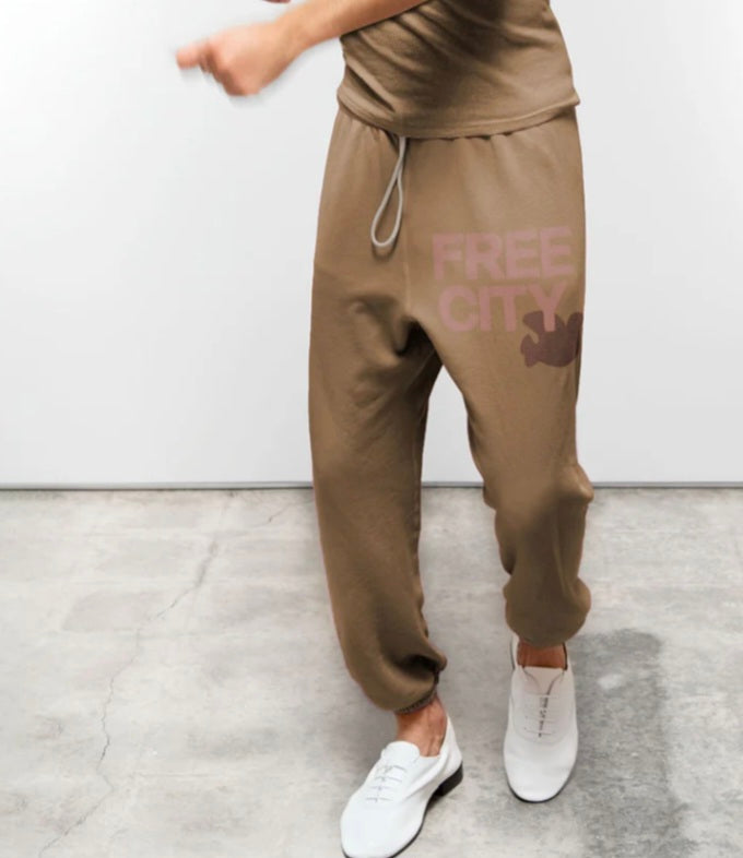 FREECITY sweatpant - Bronzer