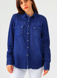 Acquaverde Clyde Shirt In Indigo