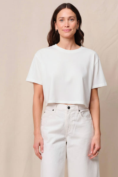 STATESIDE Cloud Jersey Cropped Boy Tee