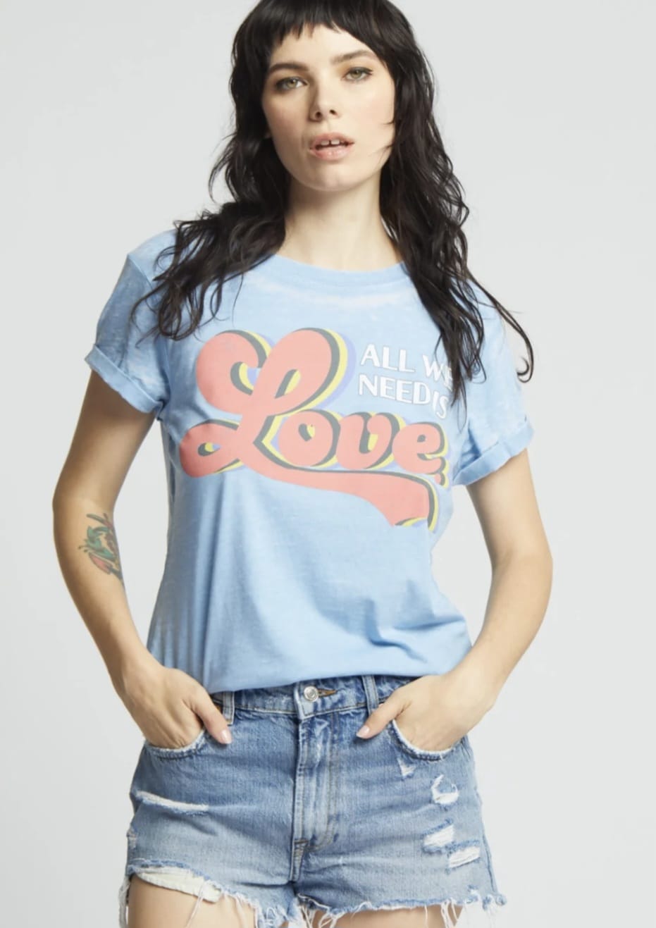 RECYCLED KARMA All We Need Is Love Graphic Tee